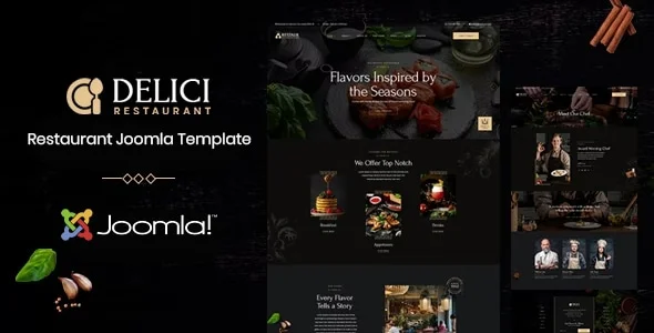 DELICI - Restaurant Joomla 6 Template