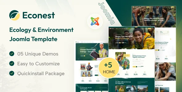 Econest - Ecology & Environment Joomla Template