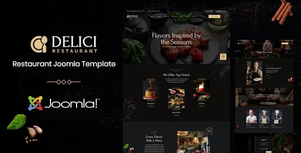 DELICI - Restaurant Joomla 6 Template