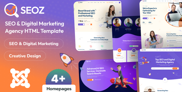 SEOZ - SEO & Digital Marketing Agency Joomla Template