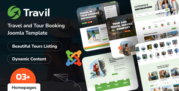Travil – Travel & Tour Booking Joomla Template