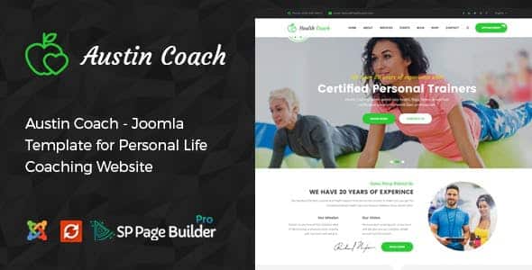 Austin Coach – Joomla Template for Health, Fitness, Personal Life Coaching