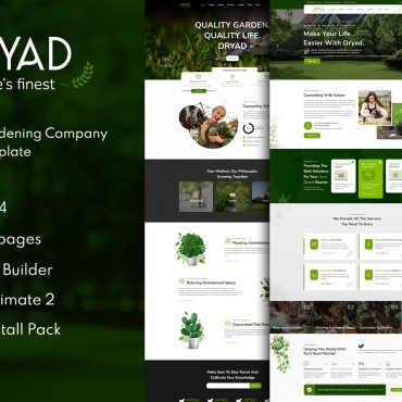 Dryad - Gardening Company Joomla 4 Template
