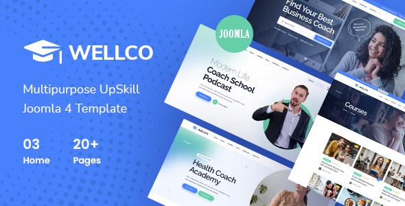 Wellco - Life Coach and Online Courses Joomla 4 Template