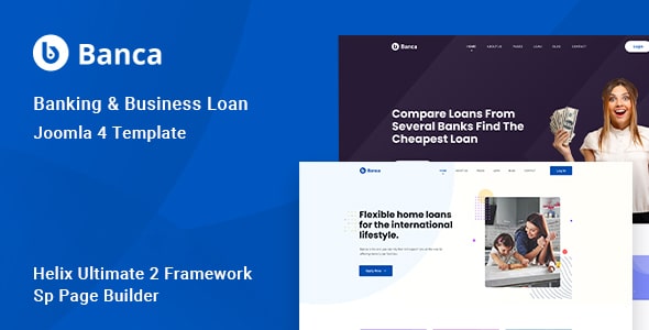 Banca - Banking & Business Loan Joomla 4 Website Template