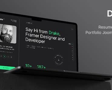 Drake - Personal Portfolio Joomla 4 Template