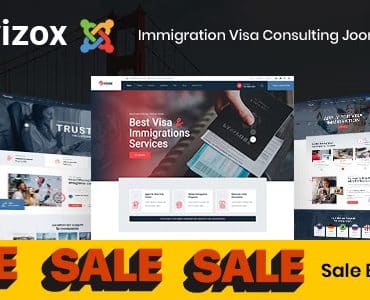 Vizox - Visa Immigration Consulting Joomla 4 Template | Consultant